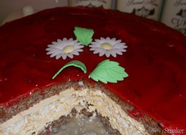 Tort kokosowo- orzechowy