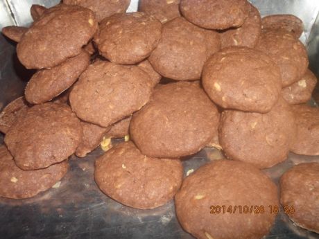 Przepis  ciasteczka czekoladowo-owsiane przepis