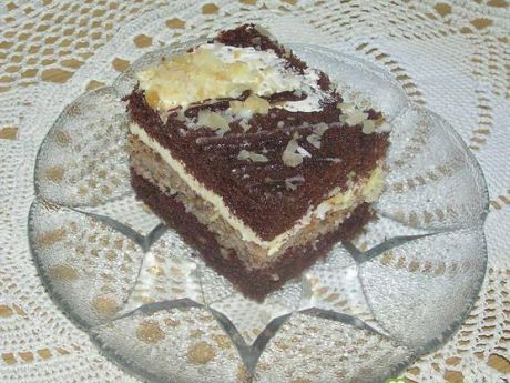 Przepis  ciasto murzynkowe z orzechami przepis