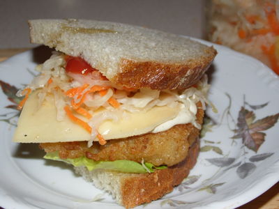 Fishburger w chlebie