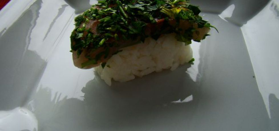 Sushi z filetem pstrąga (autor: iwa643)