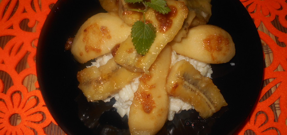 Deser ryżowy z gruszką i bananem (autor: beatris)