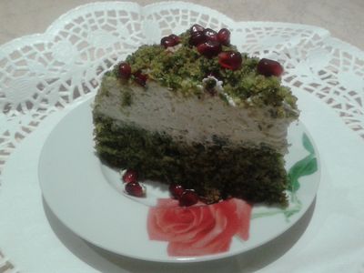 Ciasto zielony mech