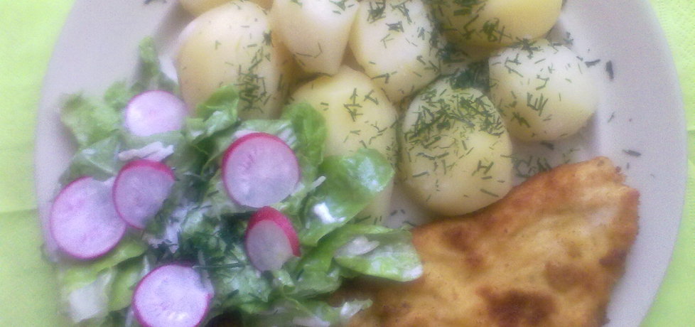 Sznycel z indyka z młodymi ziemniakami (autor: kuchareczka2 ...