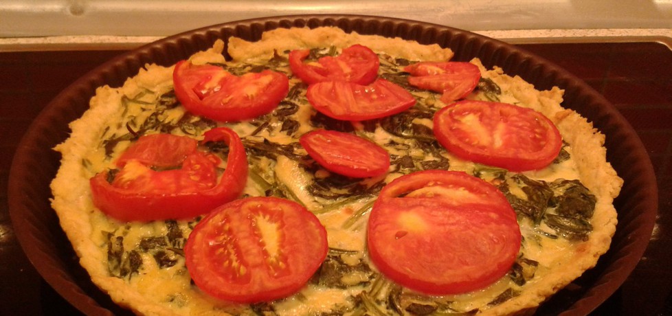 Tarta ze szpinakiem zapieczona z pomidorami (autor: jula ...