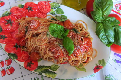Spaghetti al pomodoro (spaghetti z sosem ...