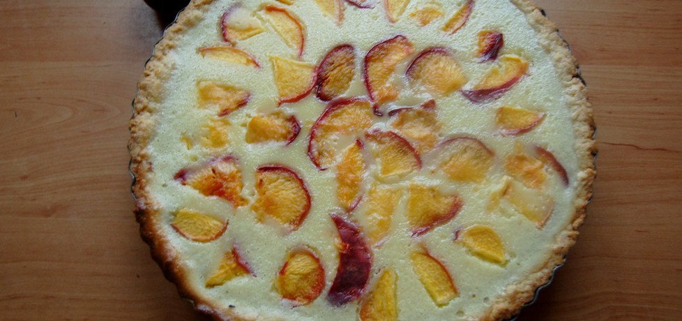 Tarta z kremem cytrynowym i brzoskwiniami (autor: paula99926 ...
