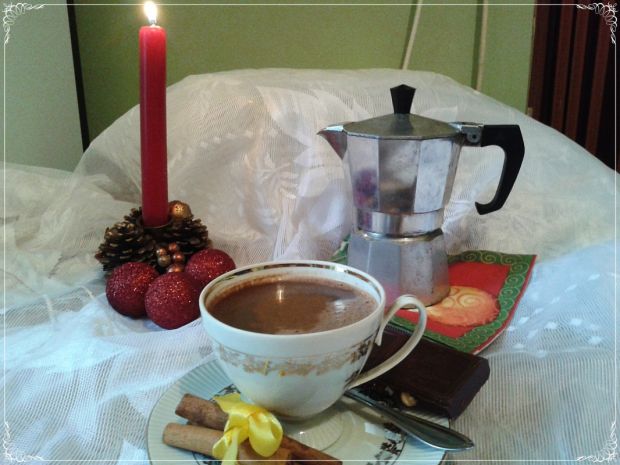 Przepis  kawa z czekoladą i cynamonem przepis