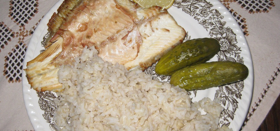Dietetyczna flądra z ryżem i ogórkiem konserwowym (autor: hahanka ...