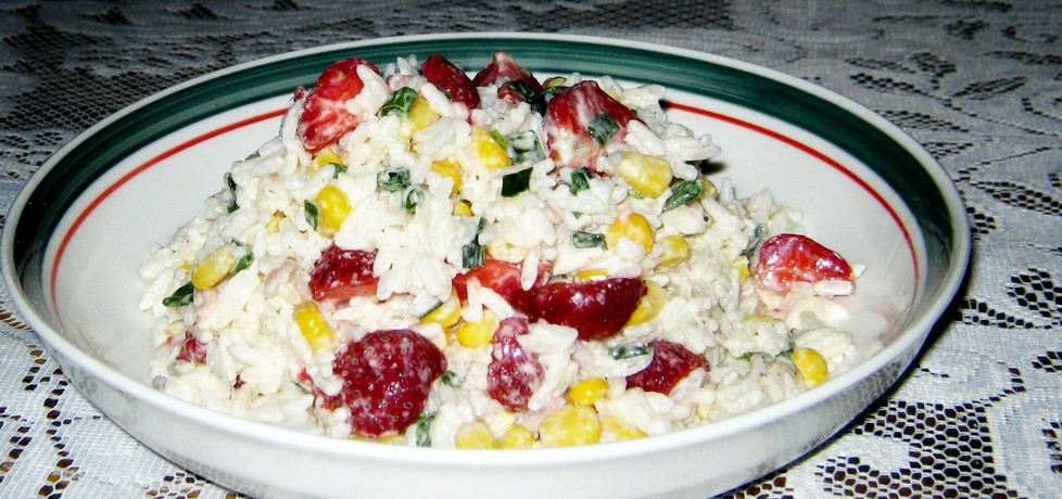 Sałatka ryżowa z truskawkami (autor: katarzynka455 ...