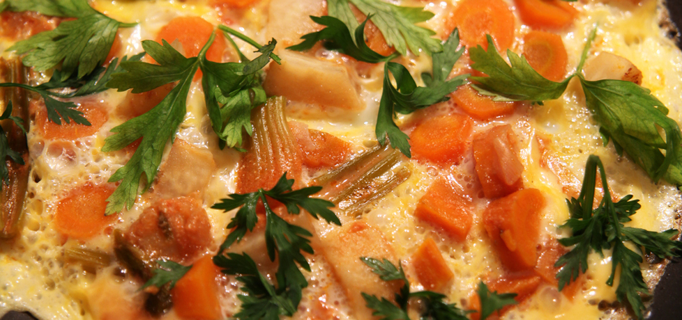Omlet z warzywami z rosołu (autor: dorota20w)