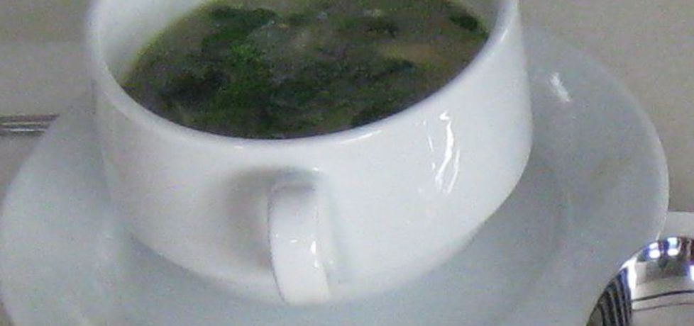 Staropolska zupa ze szpinaku i grzybów (autor: joanna2114 ...