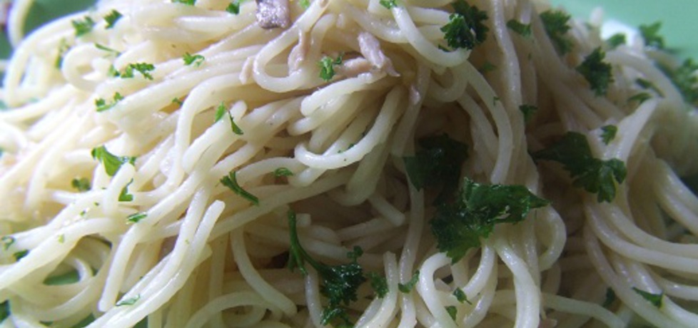 Spaghetti z czosnkiem i anchois (autor: kasianikodek ...