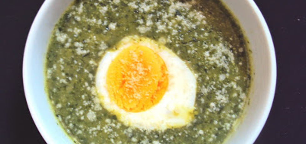 Zupa szpinakowa z jajkiem i makaronem (autor: przejs ...