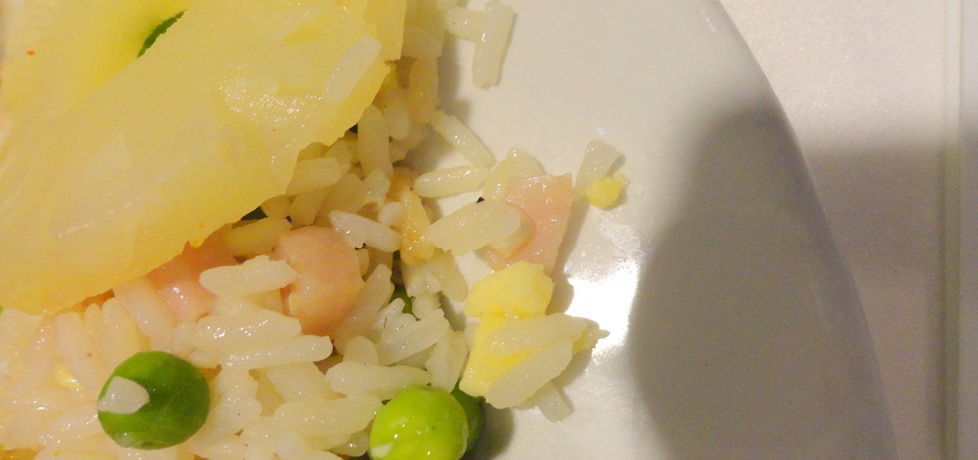 Sałatka z ryżem, ananasem i szynką (autor: rafal10 ...