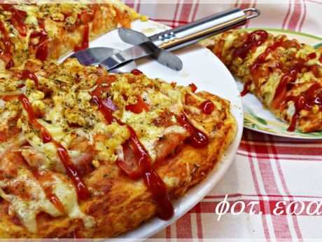 Przepis  pizza z czerwoną soczewicą przepis