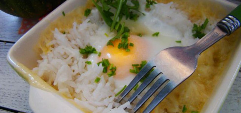 Ryż zapiekany z serem żółtym i jajkiem (autor: iwa643 ...