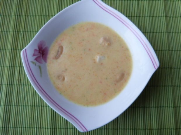 Przepis  warzywna zupa krem z fasolą przepis
