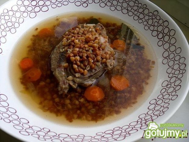 Przepis  zupa wołowa z kaszą gryczaną przepis