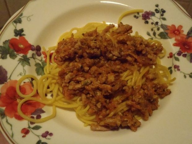 Przepis  spaghetti mięsne z cukinią przepis
