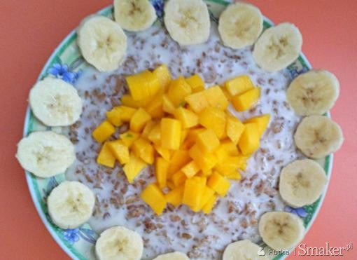Płatki żytnie z mango i bananem