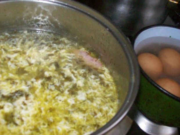 Przepis  zupa szczawiowa z jajami na twardo  2 przepis