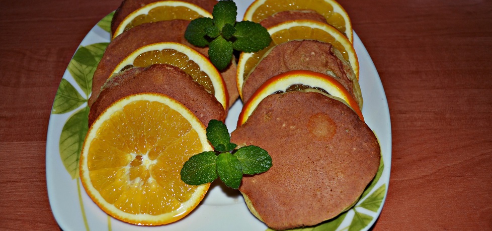 Pomarańczowe pancakes (autor: duusiak)