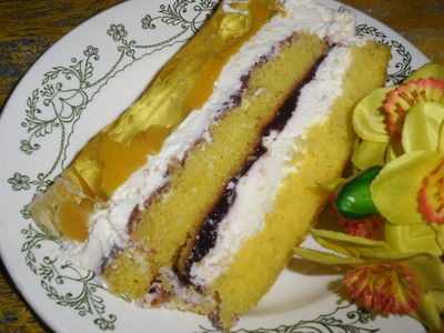 Ciasto brzoskwiniowe z mascarpone