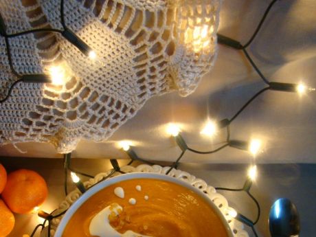 Przepis  świąteczna kremowa zupa mandarynkowo