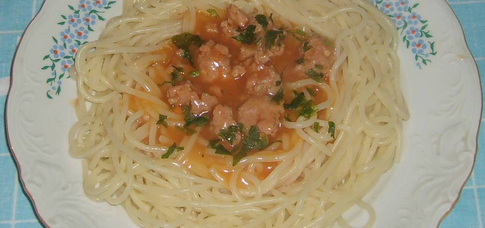 Spaghetti z domowym sosem (autor: katarzynka455 ...