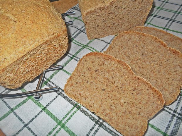 Przepis  pszenny chleb z płatkami jaglanymi przepis