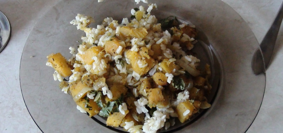 Zapiekanka z dyni i brązowego ryżu (autor: kasnaj)
