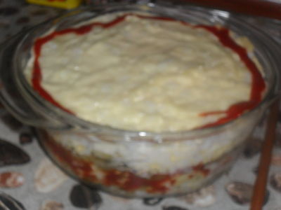 Sałatka tarta z ryżem
