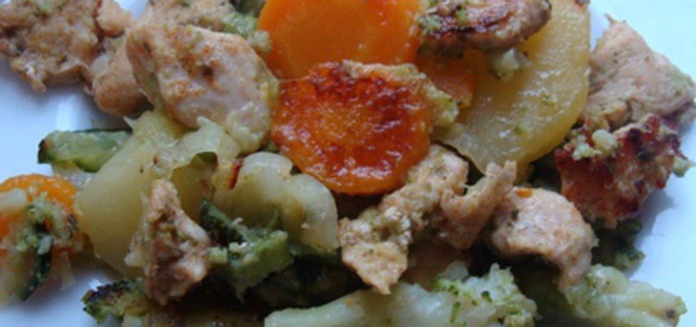 Aromatyczny kurczak pieczony z warzywami (autor: paulina2157 ...