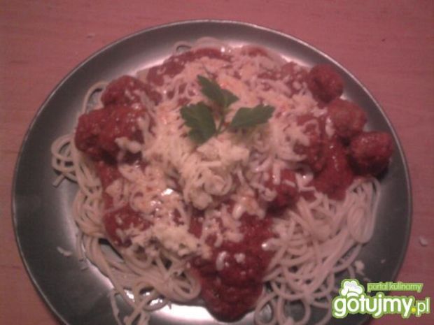 Przepis  spaghetti z klopsikami w sosie przepis