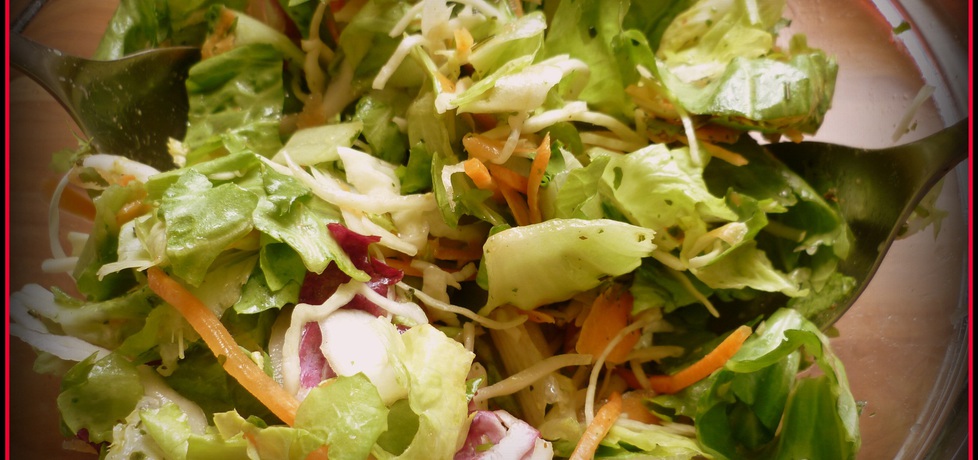 Sałatka do obiadu z mix salads (autor: monikatwin)