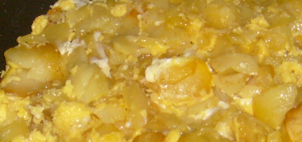 Smażone ziemniaki w plastrach zalewane jajkami (autor: papryczka ...