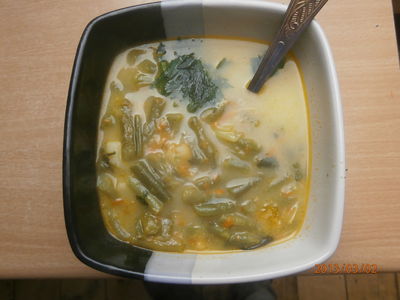 Zupa z zielonej fasolki