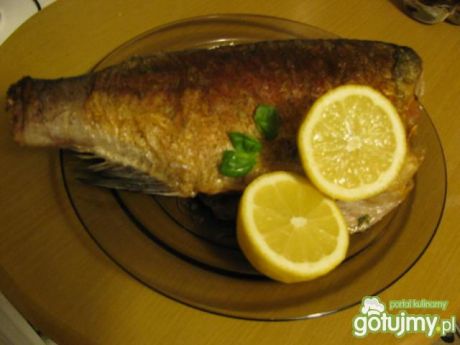 Przepis  smażona ryba z masłem czosnkowym przepis