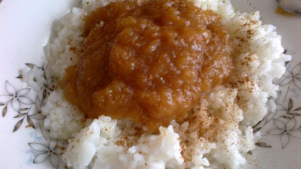 Przepis  ryż z dżemem jabłkowym przepis