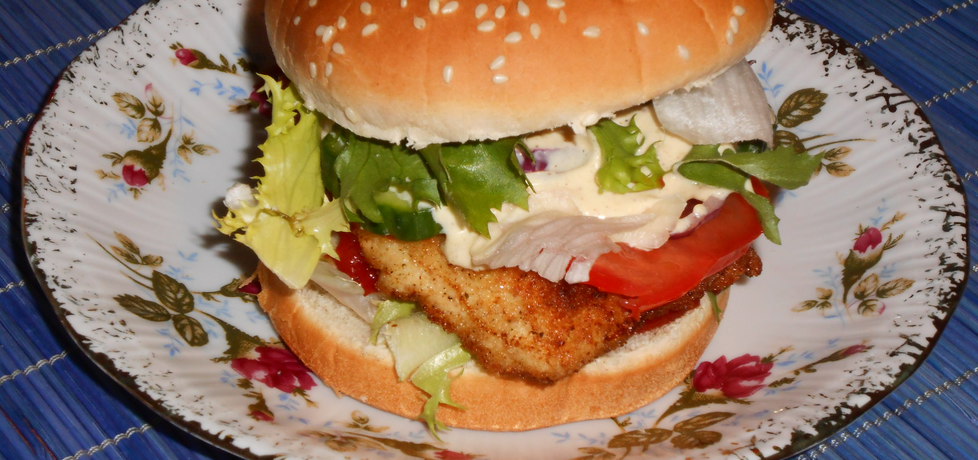Domowy chicken burger (autor: wafelek2601)