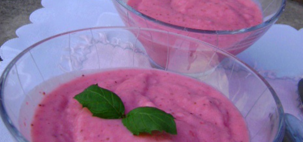Mrożony jogurt z truskawkami (autor: sylwiachmiel)