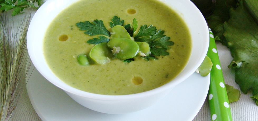 Aksamitna zupa z bobu sałaty i fasolki szparagowej (autor: 2milutka ...