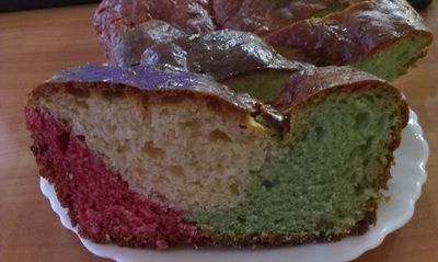 Ciasto drożdżowe kolorowe