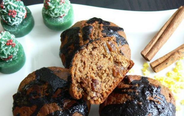 Przepis  muffinki z cynamonem i powidłami przepis