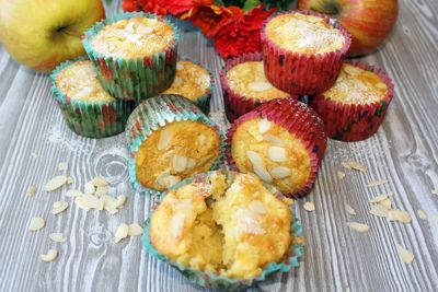 Muffinki z jabłkami i olejem kokosowym (długa świeżość ...