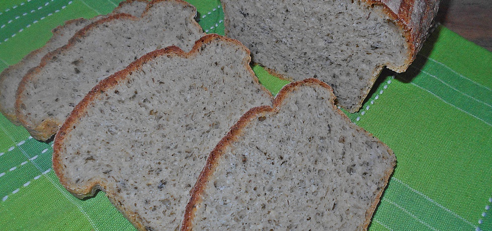 Chleb z czosnkiem niedźwiedzim i kaszą jaglaną (autor: beatris ...