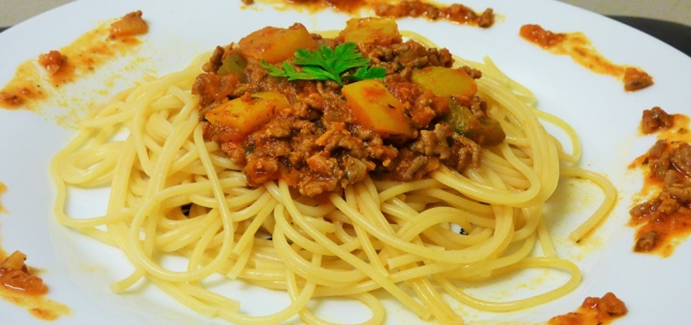 Spaghetti bolognese z dodatkiem papryki (autor: patrycja33 ...