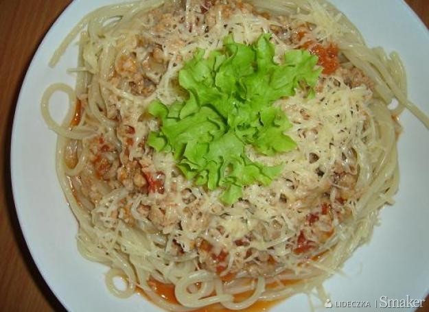 Spaghetti różowe