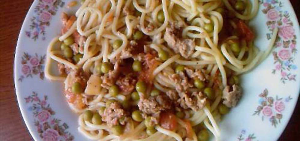 Spaghetti z groszkiem (autor: grazyna13)